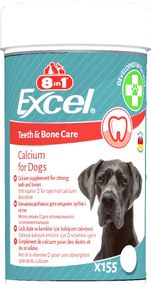 Вітаміни для кісток та зубів у собак 8in1 Excel Calcium, 155 табл