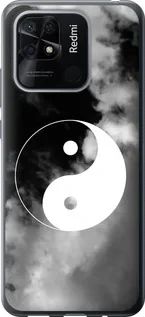 Чехол на Xiaomi Redmi 10C Инь и Янь из силикона FCh_073853