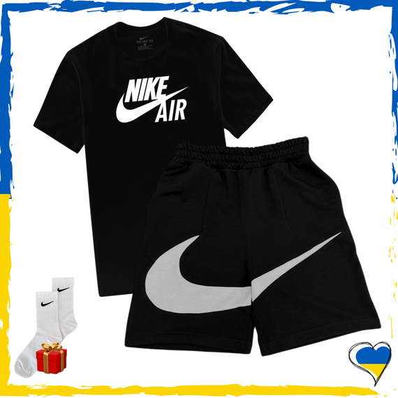 Комплект шорти Nike Big Swoosh та футболки 2шт Nike. Комплект Найк Біг Свуш XS/S | Зображення 4