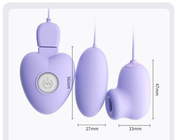 Секс масажери "Flirting vibrator", колір фіолетовий, 10 режимів вібрації Sex Aura | Зображення 1