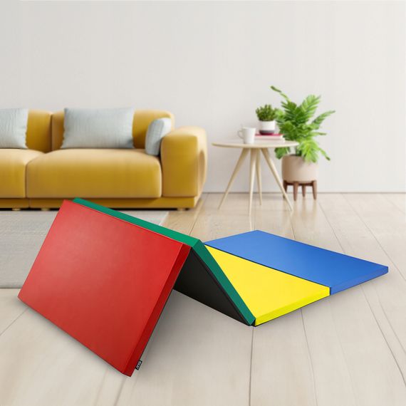 Мат гімнастичний складаний 4FIZJO XL 240 x 120 x 5 см Multicolor (P-5905973402774) | Зображення 9