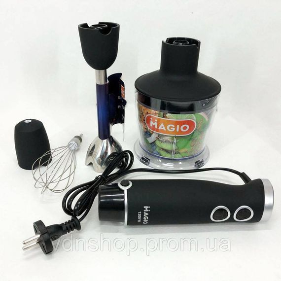 Блендер настільний електричний MAGIO, Портативний блендер подрібнювач, Занурювальні блендери для дому YV-28 | Зображення 2