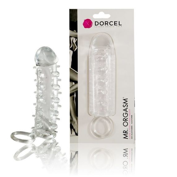 Насадка на член Dorcel Mr. Orgasm з кільцем для мошонки, ультрастимулювальний рельєф | Зображення 3