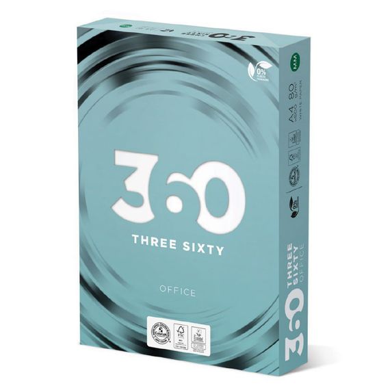 Папір офісний 360 Office  A4 80 г/м 2, 500 аркушів