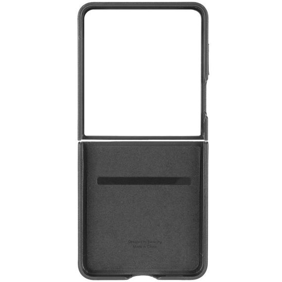 Шкіряний чохол Leather Case (AAA) для Samsung Galaxy Z Flip5 Blue Black | Зображення 2