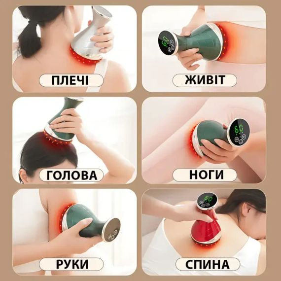Масажер зігріваючий Massage instrument LY-812 з електростимуляцією вібромасажем 25 режимів | Зображення 3