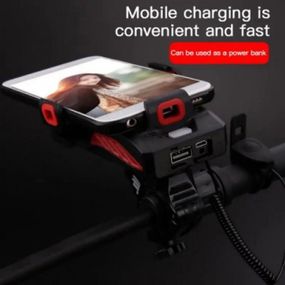 Велосипедна фара з вбудованим акумулятором, Ліхтар велосипедний з акумулятором, Фара led для велосипеда SO-49