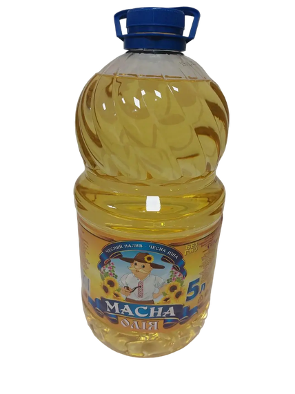 Масло подсолнечное "Масна" Рафинированное Дезодорированное вымороженное Марки "П",5 л