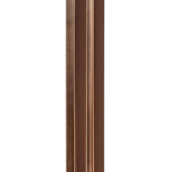 Рейка декоративная PS 2900х120х20мм Под коричневую кожу с бронзой SW-00002147- | Зображення 4
