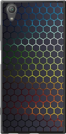 Чехол на Sony Xperia XA1 Plus G3412 Переливающиеся соты "498u-1129-17620"