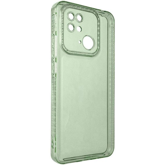 Чехол TPU Starfall Clear для Xiaomi Redmi 10C Зеленый