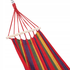 Гамак для пікніка з дерев'яним стрижнем 100 х 200 см Веселка