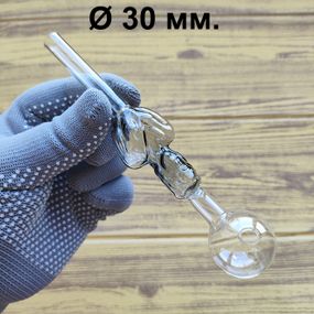 Стеклянная трубка Lady Oil Black