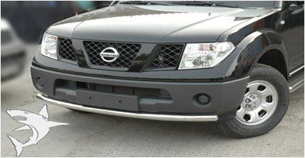 Передній захист ST008 (нерж) для Nissan Navara 2006-2015 рр | Зображення 5