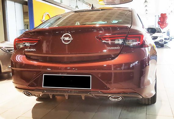 Задній дифузор DPT (SD, чорний глянець) для Opel Insignia 2017-2022 рр | Зображення 2