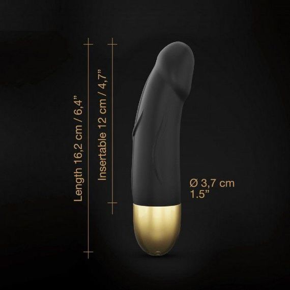 Вибратор Dorcel Real Vibration S Gold 2.0, диам 3,7см, перезаряжаемый, для точки G sexstyle | Зображення 4