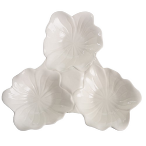 Блюдо LED BUD / менажниця фігур./ 3 секції/ 24.5х18 см