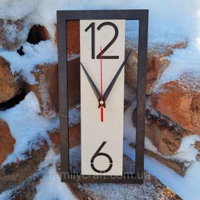 Настінний дерев'яний годинник з фанери Оригінальний годинник  Декор для дому, офісу, подарунок