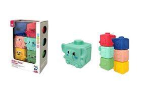 Кубики-конструктор CM321-15 текстурні 6шт, пищать, в коробці р.19,5x6x13см