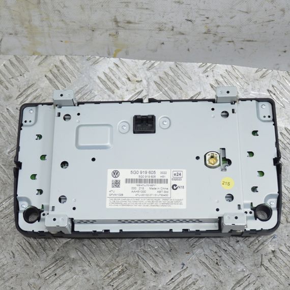 Дисплей магнітоли Volkswagen Golf VII 2012-2020 Екран радіо Фольксваген Гольф 7 5G0919605 | Зображення 3