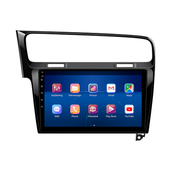 Штатная магнитола 10" Lesko для Volkswagen Golf VII 2012-2017 Top 4/64 4G WiFI GPS Вольксваген | Зображення 1