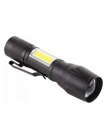 Фонарик карманный X-Balog BL-513 ХРЕ+COB с встроенным аккумулятором Черный