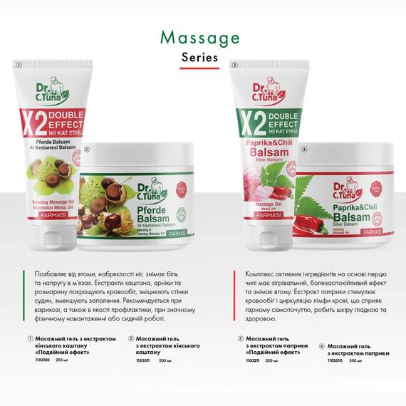 Масажний гель з екстрактом паприки "Подвійний ефект" Farmasi 250 мл | Зображення 3