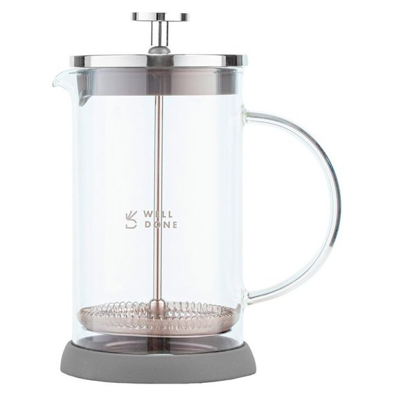 Френч-прес Well Done WD-8038B із термостійкого скла 800 мл