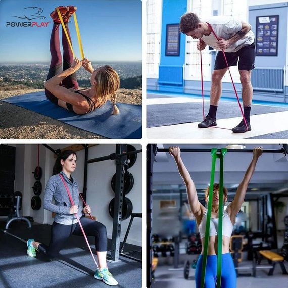 Резина для тренувань PowerPlay 4115 Level 4 (14-39 кг) Червона | Зображення 4