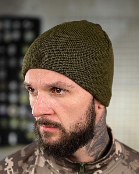 Шапка олива ВТ6834