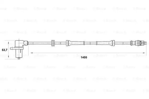 Датчик ABS FIAT DUCATO, BOSCH (0265006673) | Зображення 4