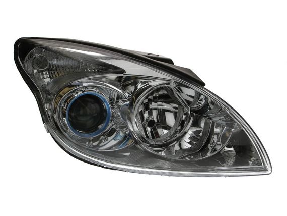 Правая Фара Передняя Hyundai I30 2007-2012   H7/H1 Автом. Рег., Хром.Рамка | Зображення 1