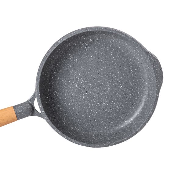 Алюминиевая сковорода 1,8 л с мраморным антипригарным покрытием Ø 24 см серая MGC HP-4-423G | Зображення 1