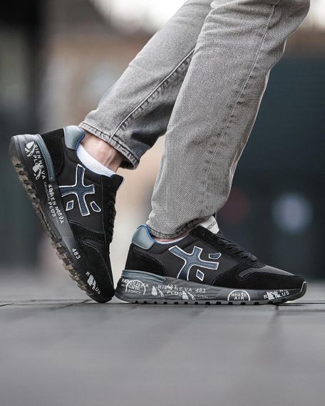 Чоловічі кросівки PREMIATA Mick Black Blue | Зображення 6