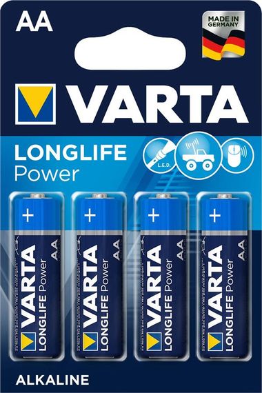 Батарейка VARTA LONGLIFE POWER AA BLI 4 ALKALINE (04906121414)