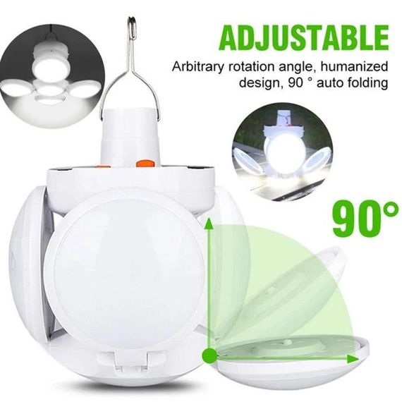 Ліхтар Лампа для кемпінгу акумуляторна BL-2029 + SOLAR на сонячній батареї кемпінговий складаний ліхтар | Зображення 1