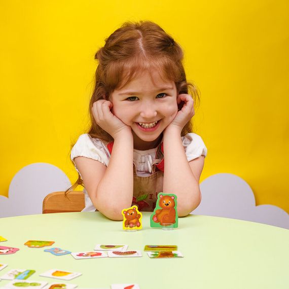 Настільна гра асоціації "У лісі та на фермі" Vladi Toys VT1804-46 (укр) | Зображення 1