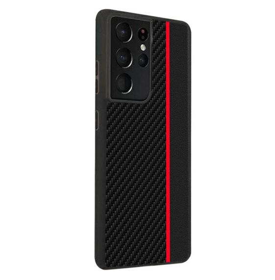 Чохол накладка Primolux CFC для Samsung Galaxy S21 Ultra (SM-S998) - Black&Red | Зображення 2