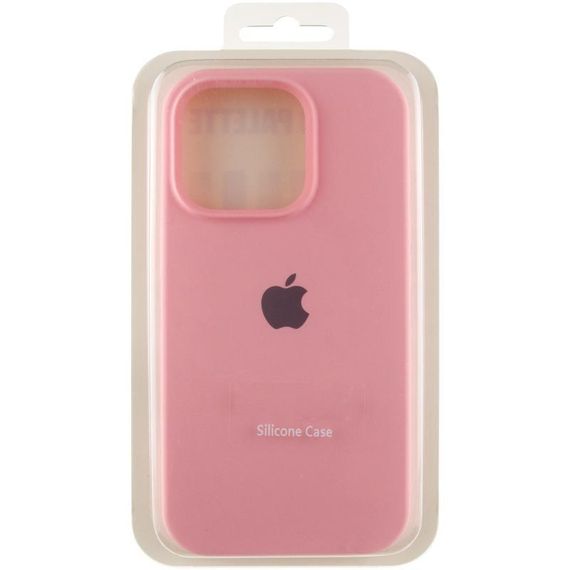 Чохол Silicone Case Full Protective (AA) для Apple iPhone 14 Pro (6.1") Рожевий / Light pink | Зображення 5