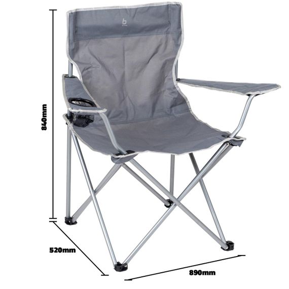 Крісло розкладне Bo-Camp Foldable Compact Grey (1267192) | Зображення 4