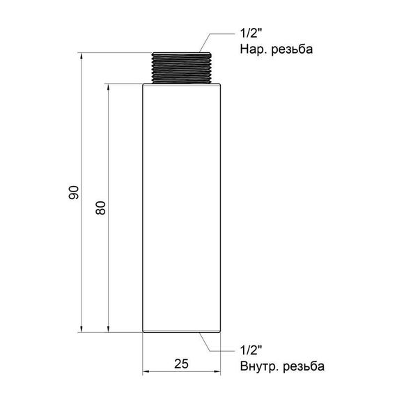 Подовжувач Icma 80х1/2" №19 | Зображення 1