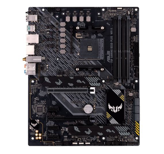Материнcкая плата ASUS TUF GAMING B550-PLUS WIFI II sAM4 B550 4xDDR4 M.2 HDMI DP Wi-Fi BT ATX 90MB19U0-M0EAY0 | Зображення 1