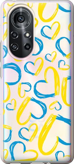 Чехол на Huawei Nova 8 Pro Сердца UA "5292u-2246-17620"