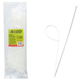 Хомут пластиковий Alloid 3.6 х 250 100 шт./уп. білий