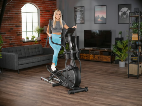 Орбитрек Hop-Sport HS-160CF Stage электромагнитный серый | Зображення 1