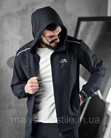 Мужской спортивный костюм THF black      ДЛ6262 | Зображення 4