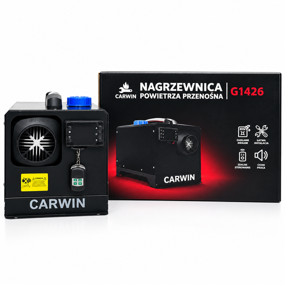 Автономний дизельний обігрівач CARWIN 12 кВт 12/24 В переносний обігрівач для авто гаража та приміщень | Зображення 9