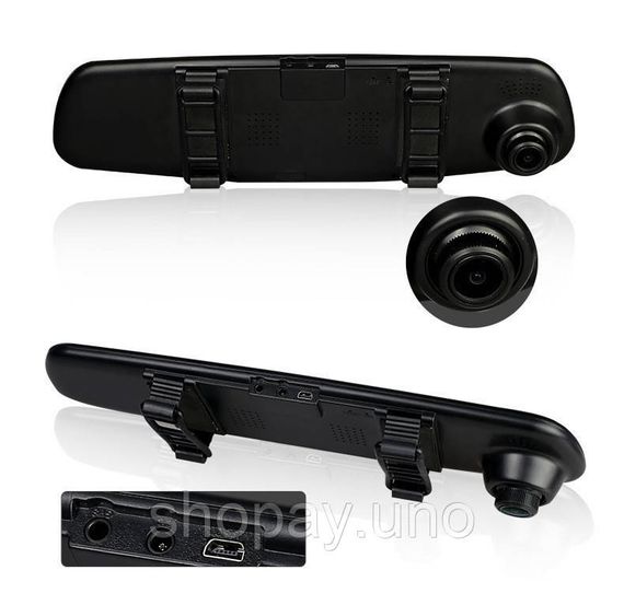 Відеореєстратор - дзеркало Dvr L9000 Full HD Автомобільний реєстратор із двома камерами | Зображення 2