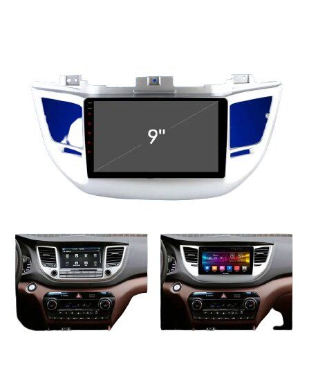 Автомагнитола штатная Hyundai Tucson IX35 2015-2017 9" Android 10.1 4/32 черный (Hyundai Tucson IX35 2015-2017_9600) | Зображення 1