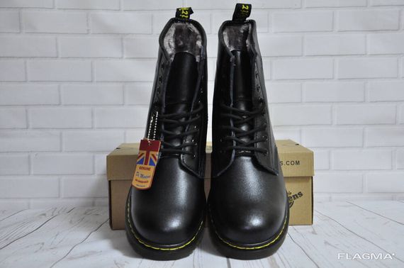 Ботинки с мехом Dr.Martens 1460 (Black) Размер 41 42 43 44 45 | Зображення 8